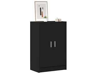 vidaXL Schoenenkast 60x35x92 cm bewerkt hout zwart