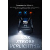 Starthulp Powerbank 1000 A 12 V Startkabel & Booster voor Benzine 3,5 L, Diesel 5,0 L Auto Starthulp met Jump Starter Safe