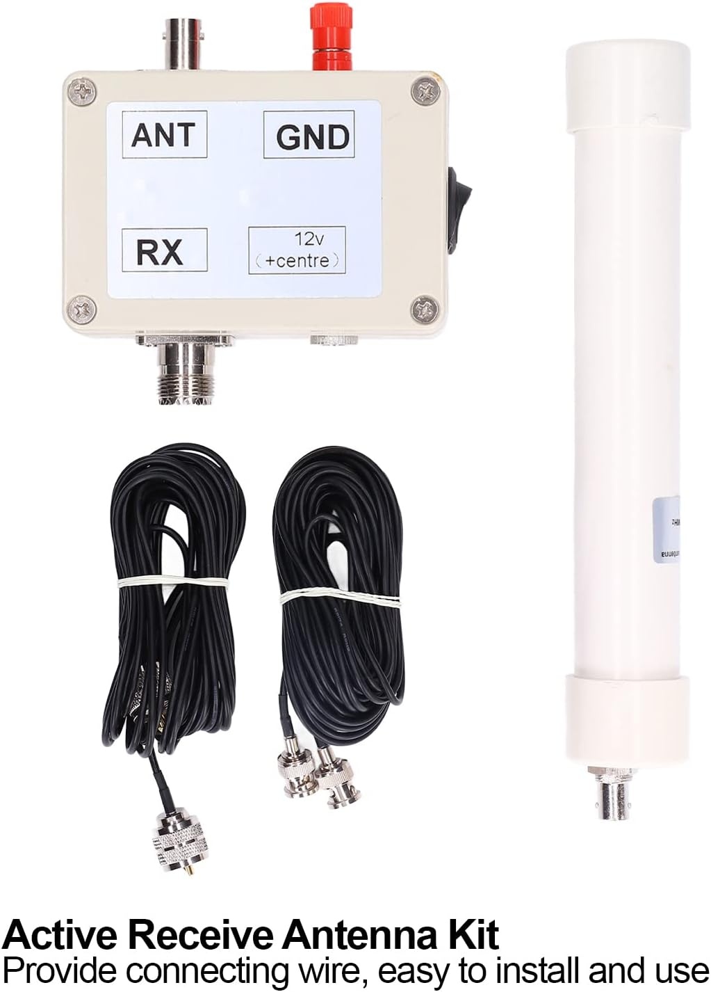 Actieve Ontvangstantenne Kit 10kHz-30MHz met SMA Connector voor VLF, LF, HF, VHF
