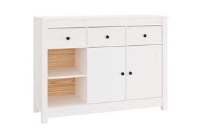 vidaXL Dressoir Grenenhout Wit 100x35x74 cm - 54% Korting!