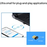 ASUS USB-BT540 USB-dongle adapter Bluetooth 5.4, ondersteunt tot 7 apparaten, ultra-compact ontwerp, compatibel met Windows 8.1, 10 en 11 en Bluetooth 2.1, 3 en 4, zwart