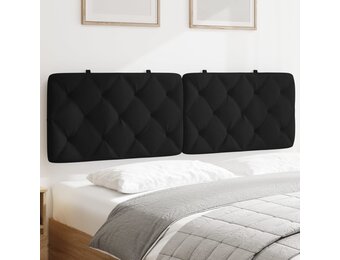 vidaXL Hoofdbordkussen 160 cm fluweel zwart