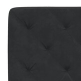vidaXL Hoofdbordkussen 160 cm fluweel zwart