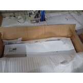 Wandplanken MDF zwevend voor boeken/dvd wit 2 st