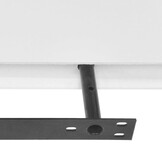 Wandplanken MDF zwevend voor boeken/dvd wit 2 st