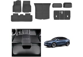 9-delige Vloermatten & Kofferbakmatten Set voor Tesla Model Y Juniper (35% Korting)