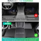 9-delige Vloermatten & Kofferbakmatten Set voor Tesla Model Y Juniper (35% Korting)