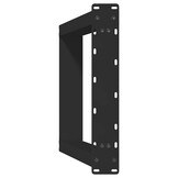 vidaXL Eettafelpoten 2 st U-vormig 60x(72-73) cm staal zwart