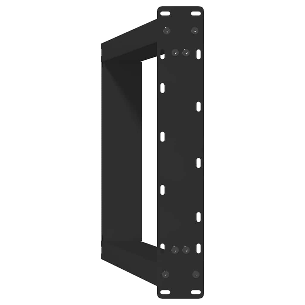 vidaXL Eettafelpoten 2 st U-vormig 60x(72-73) cm staal zwart