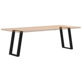 vidaXL Eettafelpoten 2 st U-vormig 60x(72-73) cm staal zwart