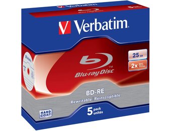 Verbatim BD-R Blu-ray disc 25GB, 2x, krasbestendig, 5 stuks in jewel case