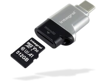 Integral MicroSD USB 3.0/USB-C OTG Kaartlezer Adapter - Snel en Plug & Play