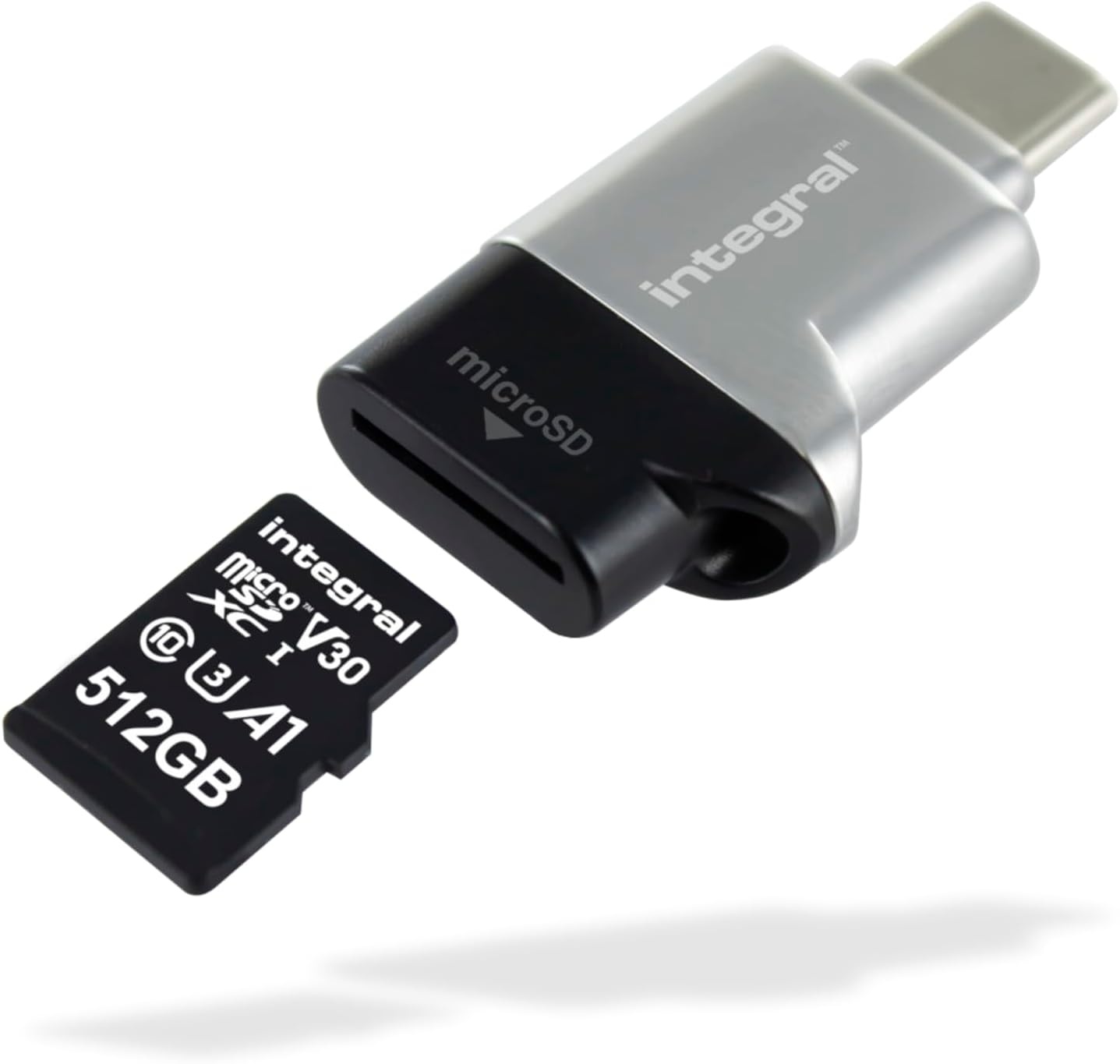Integral MicroSD USB 3.0/USB-C OTG Kaartlezer Adapter - Snel en Plug & Play