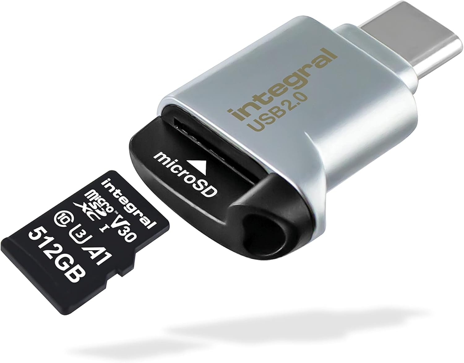 Integral MicroSD USB 3.0/USB-C OTG Kaartlezer Adapter - Snel en Plug & Play