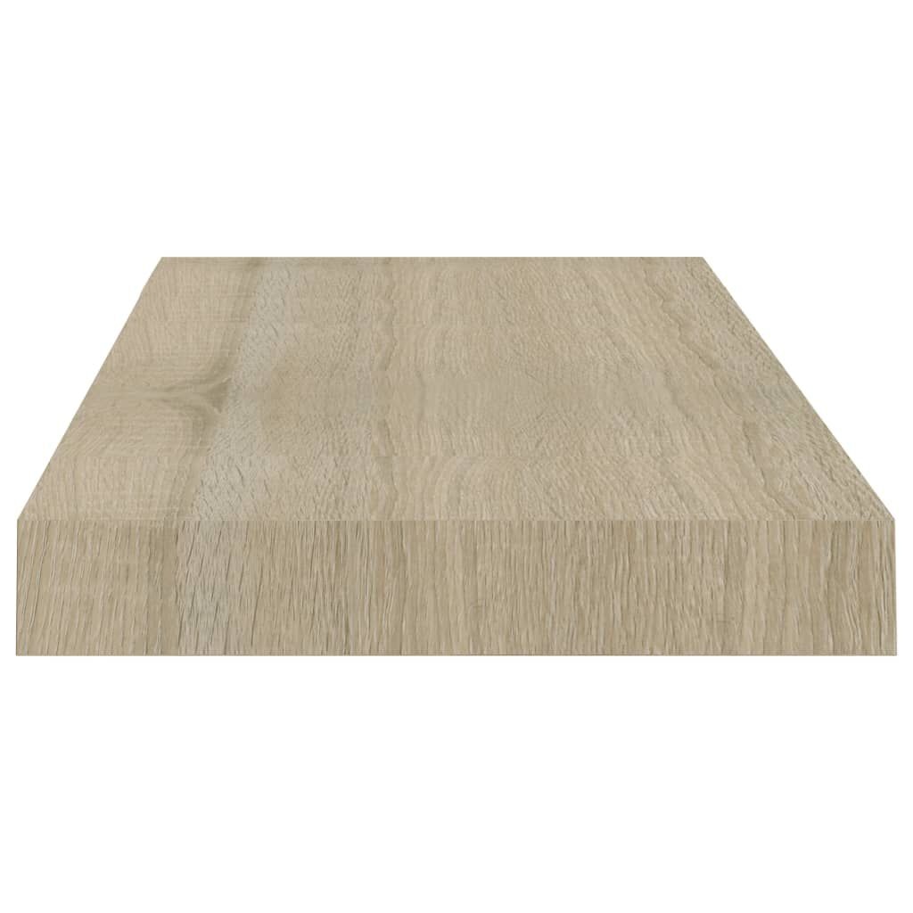 vidaXL Wandschappen zwevend 4 st 50x23x3,8 cm MDF eikenkleurig