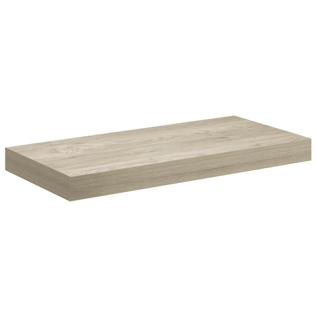vidaXL Wandschappen zwevend 4 st 50x23x3,8 cm MDF eikenkleurig
