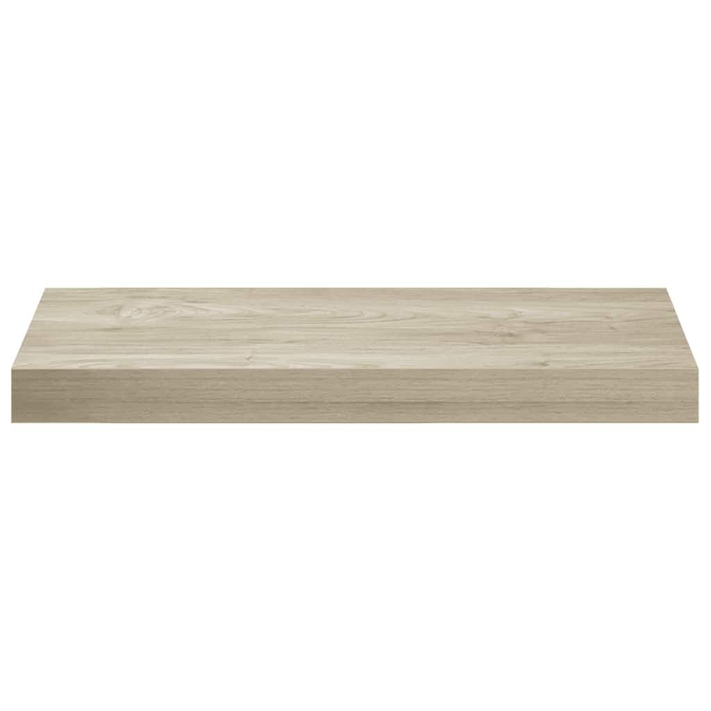 Set van 4 Zwevende Wandschappen, Eikenkleurig MDF - 74% Korting!