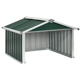 vidaXL Overkapping voor robotmaaier 92x97x63 cm staal groen