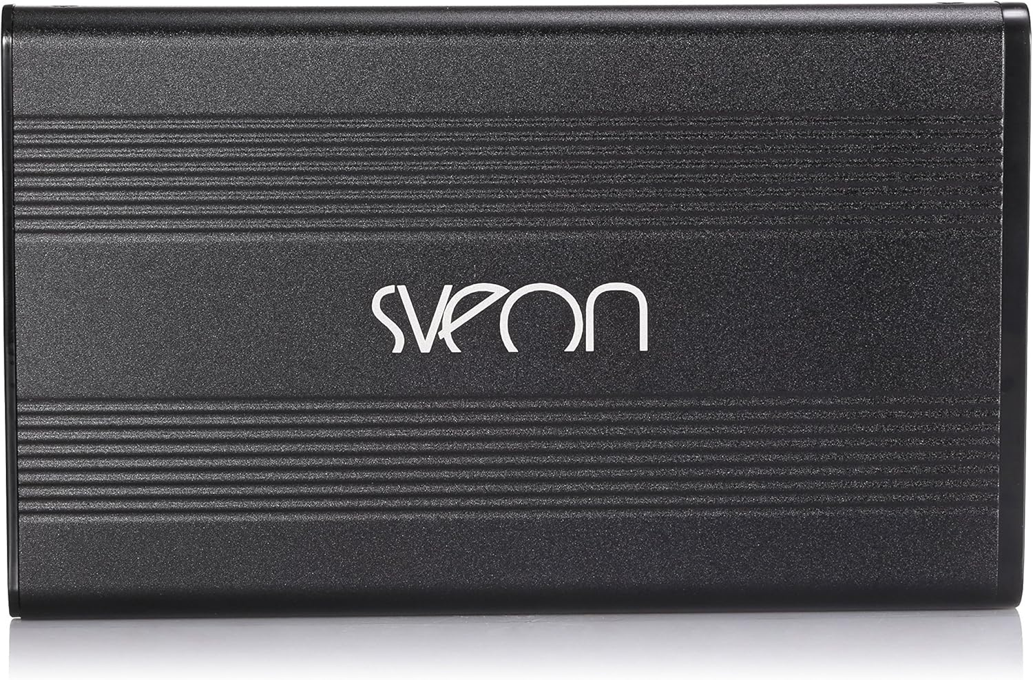 Sveon STG062 - Externe harde schijf behuizing - 2,5 inch - USB 3.0 - aluminium, zwart