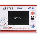 Sveon STG062 - Externe harde schijf behuizing - 2,5 inch - USB 3.0 - aluminium, zwart