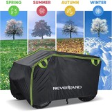 NEVERLAND ATV Cover Waterdichte Outdoor Heavy Duty 4 Wheeler Met Reflecterende Striping, Wind Sneeuw UV-Bescherming Stofdicht Voor Alle Motorfiets XL
