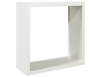 vidaXL Haardhoutrek 100x40x100 cm staal wit