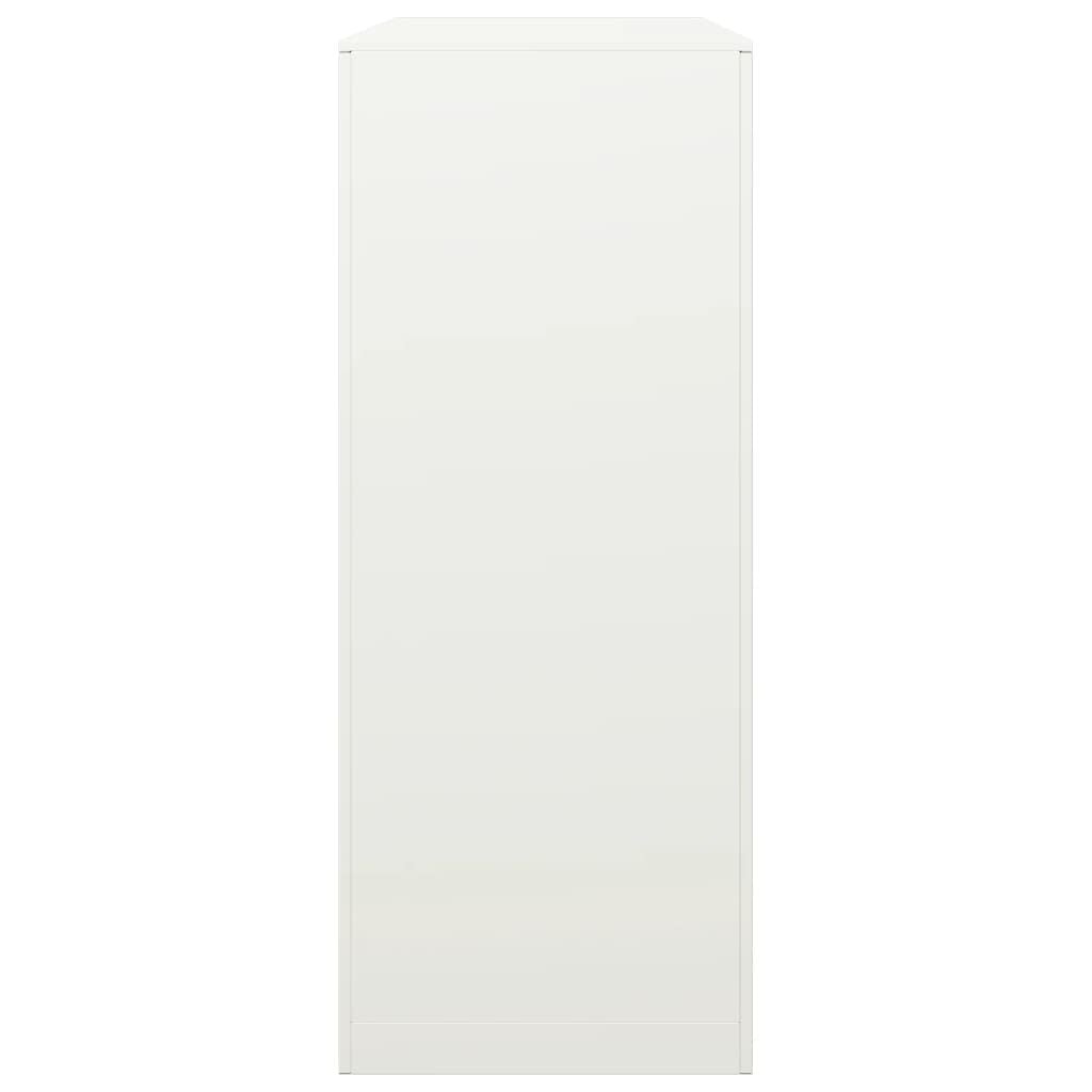 vidaXL Haardhoutrek 100x40x100 cm staal wit