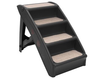 vidaXL Hondentrap inklapbaar 62x40x49,5 cm zwart