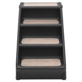 vidaXL Hondentrap inklapbaar 62x40x49,5 cm zwart