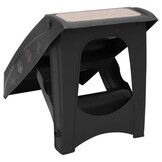 vidaXL Hondentrap inklapbaar 62x40x49,5 cm zwart