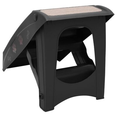 vidaXL Hondentrap inklapbaar 62x40x49,5 cm zwart