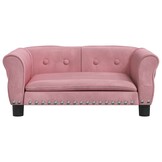 vidaXL Hondenmand 70x45x30 cm fluweel roze