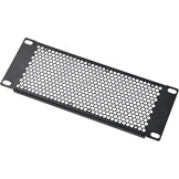 Geventileerd Rackpaneel 2U voor 10 inch Serverracks | Zwart Metaal
