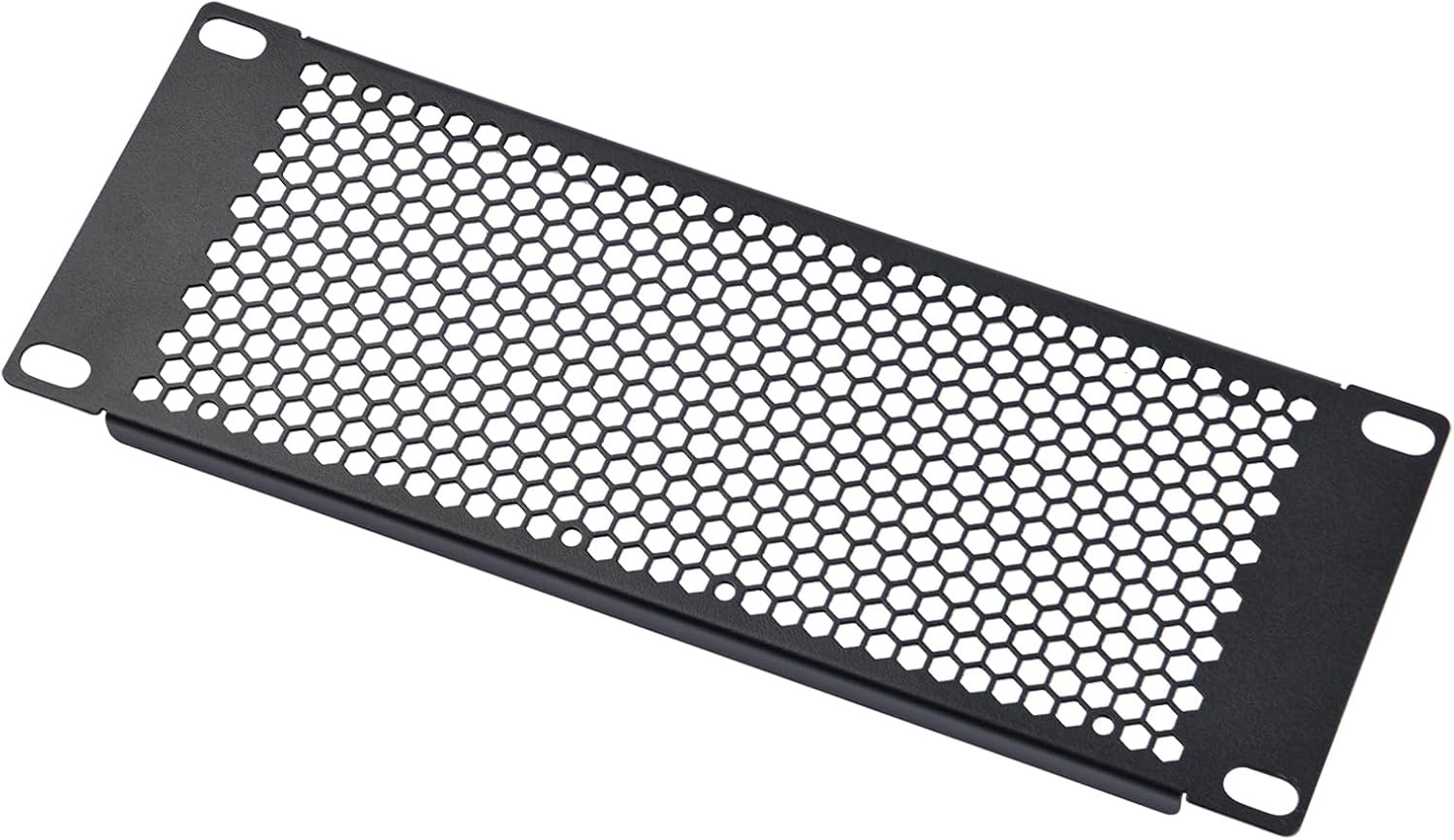 Geventileerd Rackpaneel 2U voor 10 inch Serverracks | Zwart Metaal