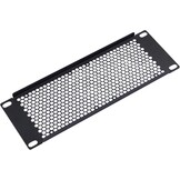 Geventileerd Rackpaneel 2U voor 10 inch Serverracks | Zwart Metaal