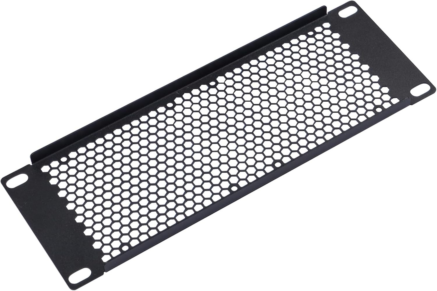 Geventileerd Rackpaneel 2U voor 10 inch Serverracks | Zwart Metaal
