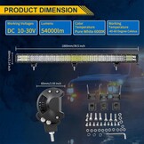 LED Lichtbalk Offroad 39" 540W 54000LM 6000K IP67 Combo