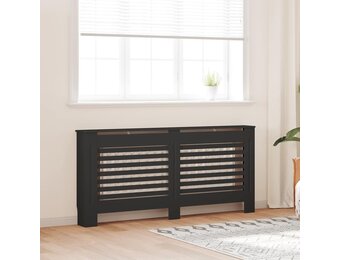 vidaXL Radiatorombouw 172x19x81,5 cm MDF zwart