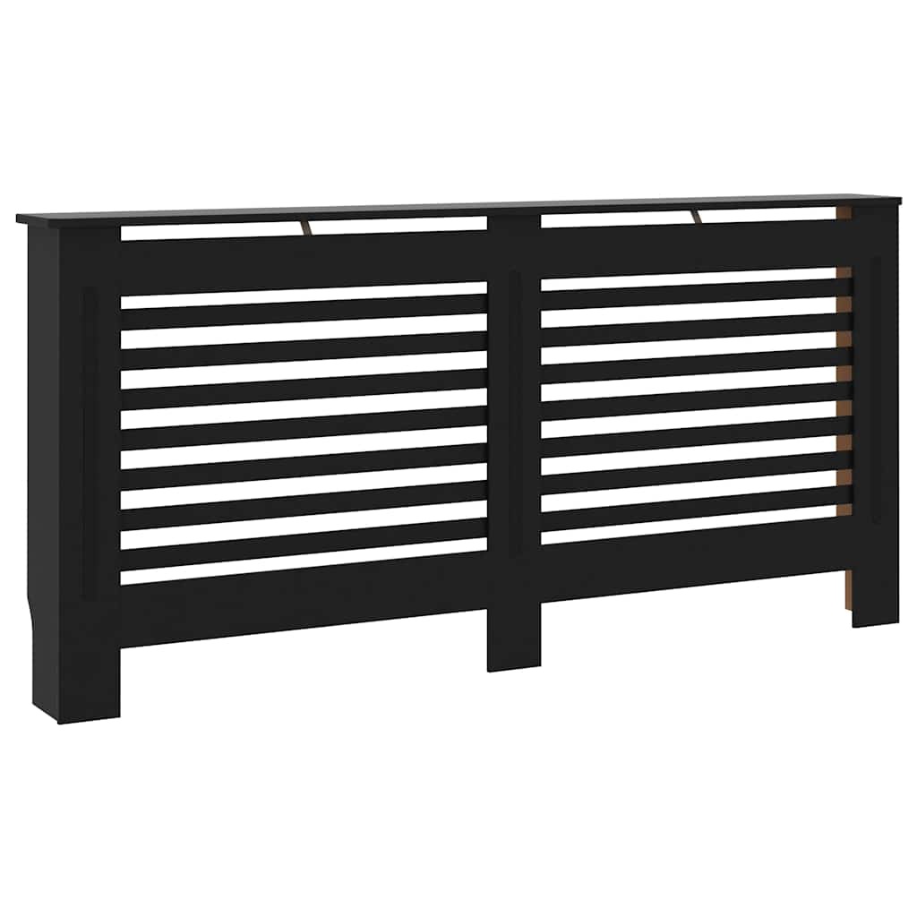 vidaXL Radiatorombouw 172x19x81,5 cm MDF zwart