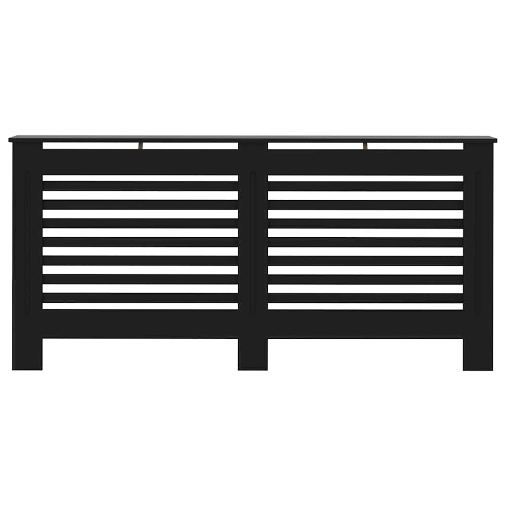 vidaXL Radiatorombouw 172x19x81,5 cm MDF zwart