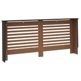 vidaXL Radiatorombouw 172x19x81,5 cm MDF zwart