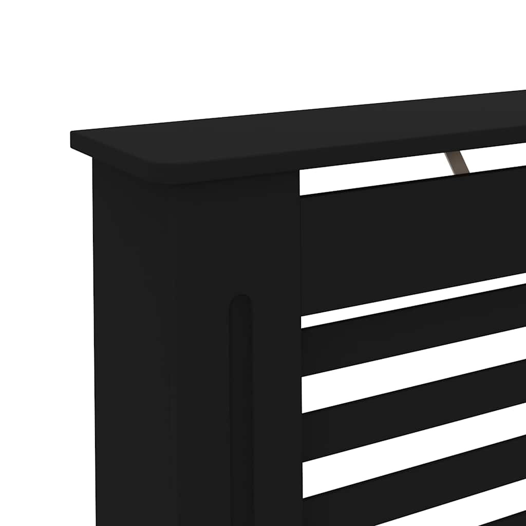 vidaXL Radiatorombouw 172x19x81,5 cm MDF zwart