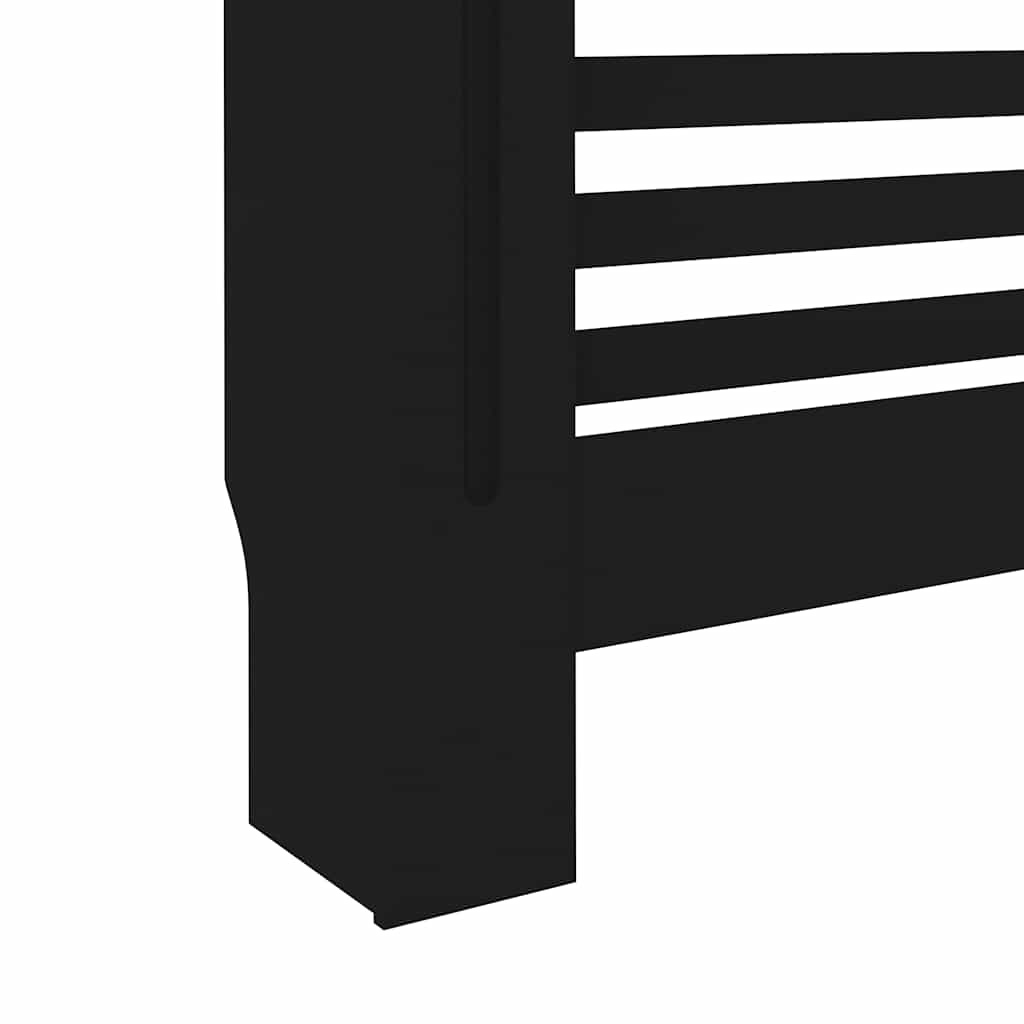 vidaXL Radiatorombouw 172x19x81,5 cm MDF zwart