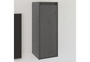 Grijze Wandkast Grenenhout 30x30x80 cm - 34% Korting!