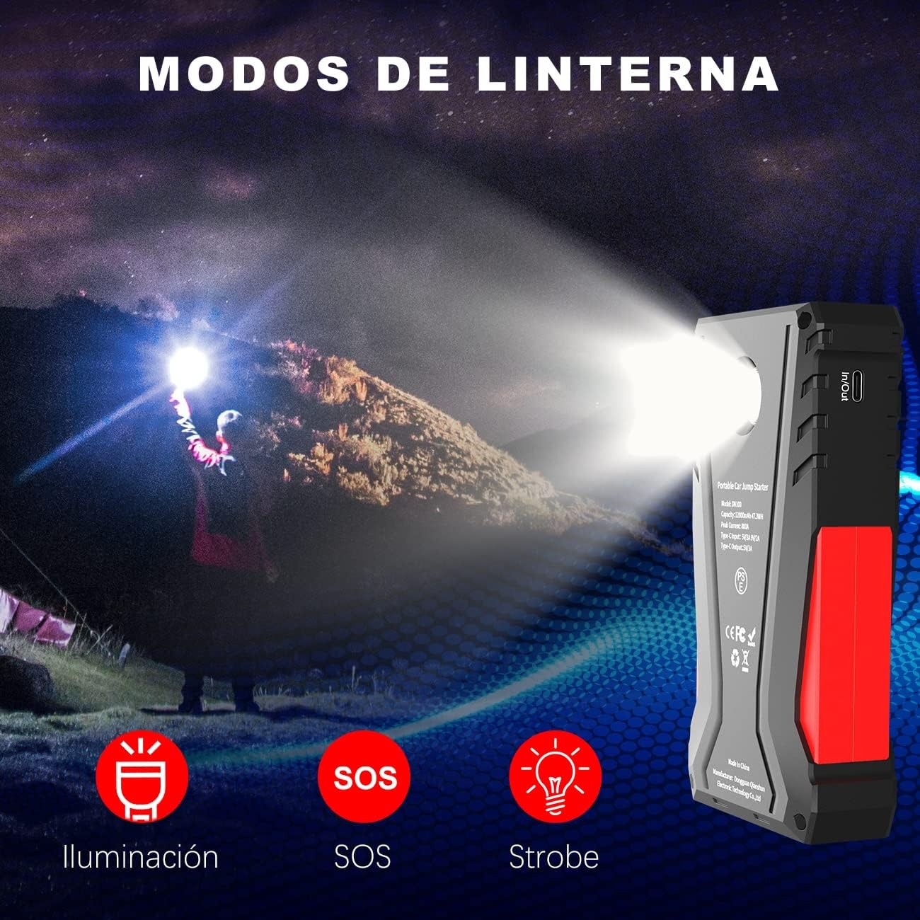 Starthulp Powerbank 800A 12800mAh - 33% Korting