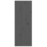 vidaXL Wandkast 30x30x80 cm massief grenenhout grijs