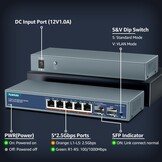 7-poorts 2.5G Managed Ethernet Switch met 2x 10G SFP & Wandmontage (34% Korting)