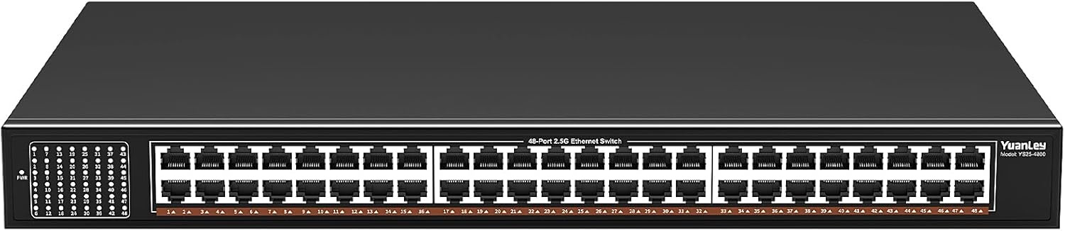 7-poorts 2.5G Managed Ethernet Switch met 2x 10G SFP & Wandmontage (34% Korting)