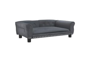 VidaXL Hondenmand Fluweel Donkergrijs 95x55x30cm - 34% Korting!
