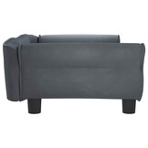 vidaXL Hondenmand 95x55x30 cm fluweel donkergrijs